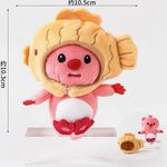 New Cute pink loopy Plush Keychain Photo 4