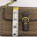 Coach  Brown Signature Canvas Wristlet Photo 7