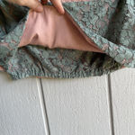 Alexis  Taza Off The Shoulder Lace Crop Top In Dusty Blue Size M Photo 3