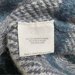 Tory Burch Tricia Blue Alpaca Wool Horizontal Striped Turtleneck Sweater Large Photo 3