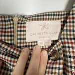 Gal Meets Glam Sz 10 Brooke Dress Plaid A-line Square Long Sleeves Pockets Prep Photo 13