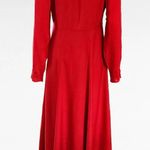 The Paragon Red Jacquard Satin Maxi Dress Size Medium Photo 4