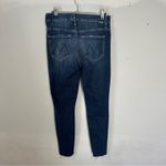 MOTHER The High Waisted Looker Ankle Fray Denim Jeans In Cat Attack 27 Blue Photo 3