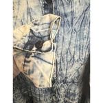 Kroix Dress Womens 1X Yellow Denim Distressed Asymmetrical High Low Layered Photo 5