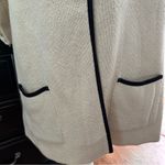 LC Lauren Conrad Cream Poncho with Black Accents Cape Sweater One Size (EUC) Photo 5