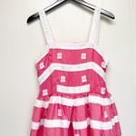 BARBIE x UNIQUE VINTAGE Pink White Retro 60th Anniversary Sun Dress Large 8/10 Photo 5