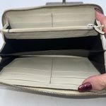 Gucci  Long Wallet GG Embossed Zip Around Ivory Leather Women's Designer Photo 5