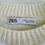 ZARA  Ivory Ruffled Oversized Sweater - S Photo 4