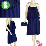 Eyeshadow  NAVY BLUE POP OVER DRESS W/TASSELS (2X) Photo 1