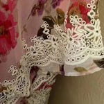 Westport 💛 NWT hot pink shirt and matching floral cardigan Photo 8