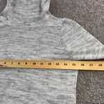 Akini Womens XS Gray Marled Funnel Neck Asymmetrical Long Sleeve Sweater Tunic Photo 4