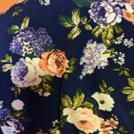 Lulus bright floral mini wrap dress Blue Photo 3