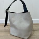 Theory  Limestone Pressun Nappa Leather Hobo Tote Bag Photo 0