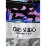 Jones Studio  Separates Blouse Women‎ Petite Large Abstract Geometric Pleated Photo 6