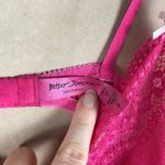 Betsey Johnson Sheer Pink Babydoll Nighty Mini Dress SMALL Photo 6