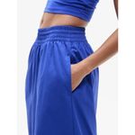 Athleta  M Midday Mid Rise Midi Poplin Skirt Varsity Blue Medium Photo 4