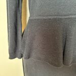 Calvin Klein  Sweater Dress with Peplum Scoop Neck Size Medium Photo 3
