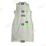 Calvin Klein Elegant Winter White Cream Draped Cowl Neck Sheath Dress Size 14 Photo 5