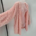 POL Coat Shag Flamingo 60s Mod Party Women’s L Pink Statement Jacket Girly Photo 1