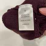 LA Hearts Cute burgundy plum crochet knit tie neck crop halter boho festival Photo 4