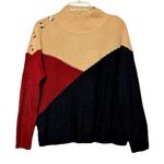 INNER CIRCLE Long Sleeve Sweater LARGE 100% Acrylic Button accents Tan Size XL Photo 0