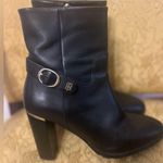 Tommy Hilfiger High Heel Leather Boots with Gold Hardware, Great condition!! Photo 6