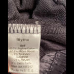 PJ Harlow‎ Dena Ribbed Jogger Pant with Satin Drawstring XS Black Photo 4