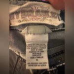 Hydraulic  Dark Wash Skinny Jeans with White Stitching Pocket Embellishment Y2k Photo 5