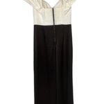 Alice + Olivia  Mateo Wide Leg Ruffle Sleeve Black White Jumpsuit Size 6 NWT Photo 3