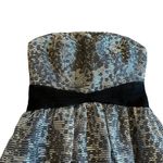 Adrianna Papell  Black Grey Strapless Convertible Maxi Dress Gown Size 0 NWOT Photo 1