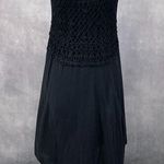 Mamta  Womens Crochet Dress Size Medium Gauzy Summer Asymmetrical Whimsigoth Boho Photo 0