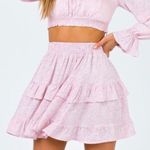 Princess Polly Susanna Pink Floral Ruffle Tier Mini Skirt 6 Photo 0