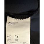 JS Collections JS Collection Womens Black Trumpet Skirt Sz 12 Back Zipper Satin Party Cocktail Photo 8