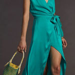 Anthropologie  Maeve Open-Back Wrap Midi size M Photo 0