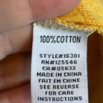 Habitat  Blouse Women's Size Medium Ribbed Office Business Yellow Photo 3