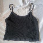 Brandy Melville basic ribbed gray cropped tank top Photo 3