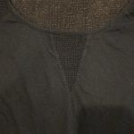 Bobi  Women’s Black Sleeveless Partial Mesh Top, Size M Photo 1