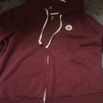 Converse Maroon Zip Up Hoodie Photo 0