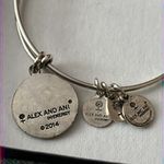 ALEX AND ANI Gently Used  Like A Sister To Me Charm Bangle Bracelet Photo 3