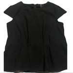 H&M  Black Fitted Top With Cap Sleeves Photo 2