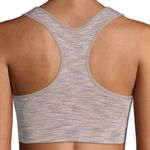 Avia  Seamless Zip Front Racerback Sports Bra Beige Heather Women’s Small S Photo 1