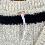 Free People  Santa Monica Black and White Strip Crop Vest Top Photo 3