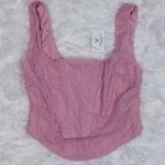 Windsor Pink Ruched Lace Corset Top Photo 0