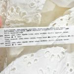 ZARA Eyelet Tie Strap Button Front Mini Dress 7521/341/250 White Size Medium Photo 15