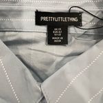 Pretty Little Thing  Blue Dress Shirt Crisp Cotton Photo 2