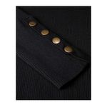 NEW Ribbed Knit Crew Neck Stretch Casual Pullover Sweater XL Black Photo 2