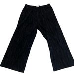 Madewell Women's Black Sheer Pleated Wide-Leg Pants Size S Photo 3