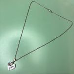 Vintage Kirsten Heart Name Necklace with Otter White Photo 1