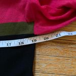 Ann Taylor  Crewneck Color Block Sweater Size Small Hot Pink, Black Photo 6