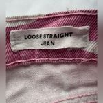 Cotton On Pink and White Swirly Loose Straight Jeans 4 Photo 8